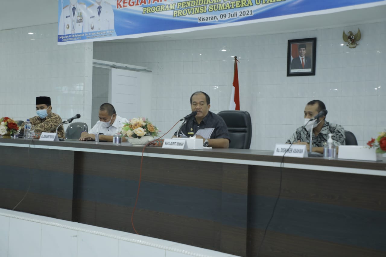 Wakil Bupati Asahan Buka Pemagangan Dalam Negeri Program Pendidikan dan Pelatikan Vokasi Provinsi Sumatra Utara, Jumat (9/7)