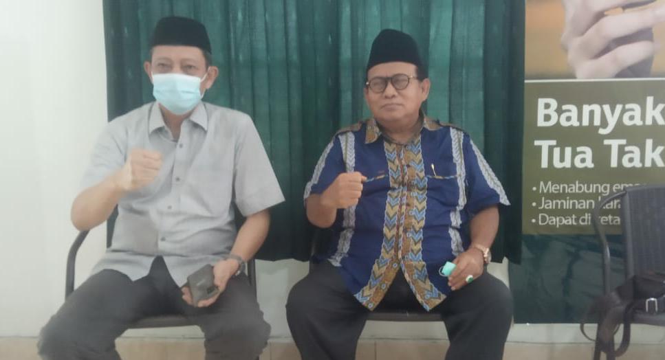 KH Amirudin Nahrawi Ketua Tanfidziyah PWNU Sumsel Bersama Wakil Ketua Achmad Saifudin Zuber
