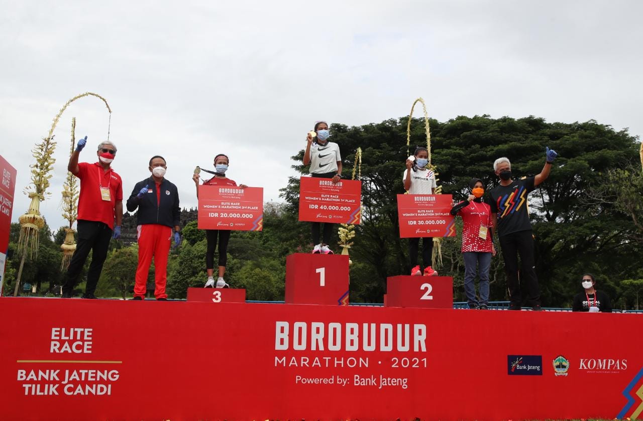Menpora, Zainudin Amali melepas Elite Race Borobudur Marathon 2021, Sabtu (27/11)