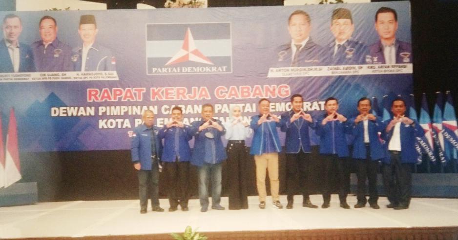 Rapat Kerja Cabang (Rakercab) Dewan Pimpinan Cabang (DPC) Partai Demokrat Kota Palembang Tahun 2021