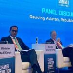 Menhub RI, Budi Karya Sumadi menjadi pembicara diskusi panel “Reviving Aviation, Rebuilding Connection”, Selasa (17/5)