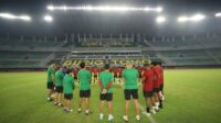 Timnas U-20 Indonesia saat menjalani sesi latihan