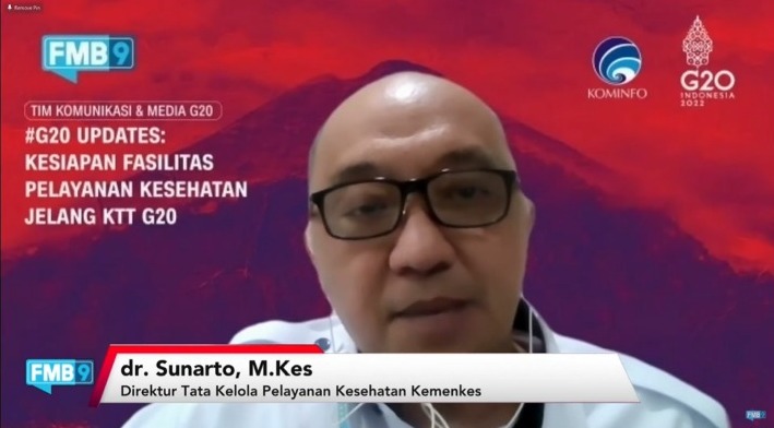 Direktur Tata kelola Pelayanan Kesehatan Kemenkes, dr Sunarto MKes