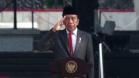 Presiden Jokowi, memimpin upacara peringatan Hari Kesaktian Pancasila, di Monumen Pancasila Sakti, Lubang Buaya, Jaktim, Sabtu (01/10/2022)