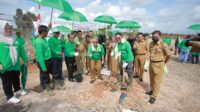 KKKS dan SKK Migas Sumbagsel melakukan penamanan 5530 batang pohon dilakukan bersama Pemerintah Provinsi Sumatera Selatan di Kebun Raya Sriwijaya, di Kabupaten Ogan Ilir