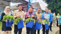 Panen Perdana Demplot Percontohan Tanaman Sayuran dalam Polybag di SMK Negeri 2 Palembang