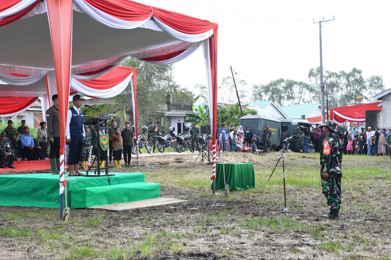Wali Kota Palembang, H Harnojoyo saat pembukaan TMMD ke-116 Kodim 0418/Palembang, Rabu (10/5/2023)