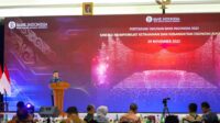 Deputi Kepala Perwakilan Bank Indonesia Provinsi Sumatera Selatan, Nurcahyo Heru Prasetyo, dalam Pertemuan Tahunan Bank Indonesia (PTBI) 2023, Rabu (29/11/2023) malam di Arista Hotel Palembang